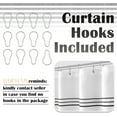 thumbnail image 6 of Black and White Shower Curtain Fabric Shower Curtain for Bathroom Modern Black Striped Shower Curtain Fall Waterproof in Bath 72x72 inches Long Shower Curtains Set with Curtain Hooks, 6 of 6