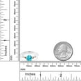 thumbnail image 5 of Gem Stone King 925 Silver and 10K Rose Gold Swiss Blue Topaz and White Diamond Engagement Ring for Women (1.68 Cttw, Round 7MM, Gemstone Birthstone, Size 9), 5 of 5