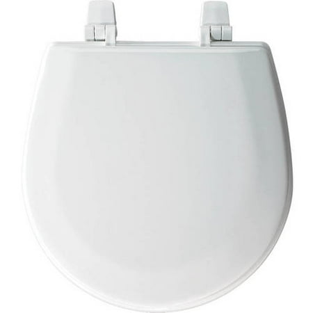 Bemis TC50TTA Marine Wood Round Toilet Seat, White