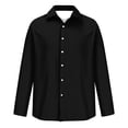thumbnail image 7 of Men's Cotton Linen Button Down Shirts Long Sleeve Casual Summer Beach Shirts for Men, 7 of 7