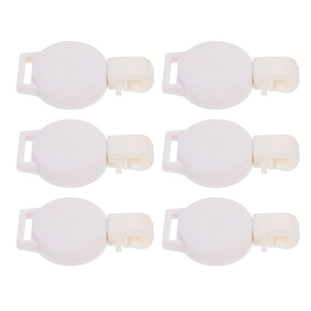 Worgeous 6 Pcs Badge Holder with Clip Name Magnet Easy-to-pull ID Buckle