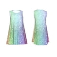 thumbnail image 7 of Lsque Beautiful Glitter Pattern Summer Dresses for Women – Sleeveless T-Shirt Swing Sundress, Perfect for the Beach and Casual Days, 7 of 7