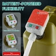 thumbnail image 3 of Portable transfer pump,Automatic Transfer Pump with Auto-stop Sensor,3.2GPM & 51" Hose & 3 Size Adapters Battery Powered Gas Can Pump with Leak Protection for Gasoline,Diesel,Kerosene, 3 of 10