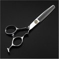 thumbnail image 3 of Tijeras profesionales para cortar el cabello, de acero inoxidable, de 6 pulgadas, para barberos y estilistas., 3 of 5