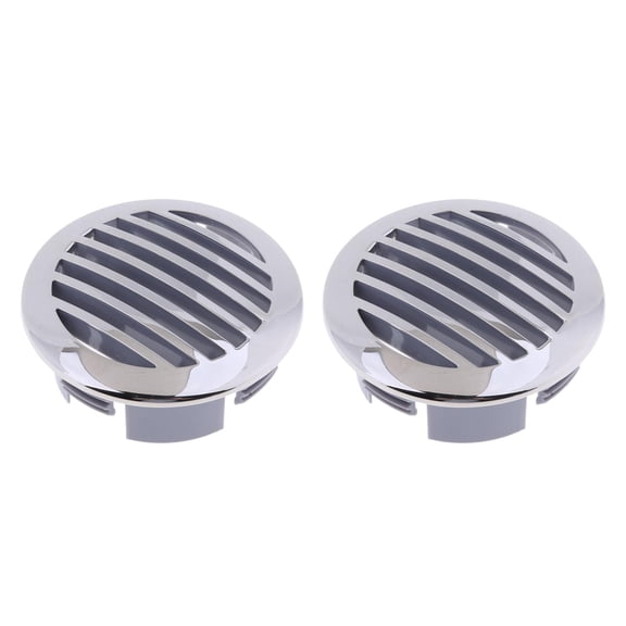 QSTDGVPW 2 Pieces 3 inch 76mm 316 Marine Grade Stainless Steel Grill Airflow Vent Cover
