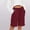 Wine, variant on HAIJIE Plus Size Swim Shorts Stretchy High Waisted Beach Shorts Short Pants Beach Shorts for Girlfriend Elastic Waist Embroidered Ruffle Shorts