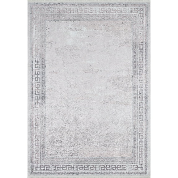 Gunturu Pink Framed Polyester Area Rugs for Living Room Washable Rugs Boho Moroccan Area Rug Soft Geometric Bohemian Carpet Distressed Indoor Rug for Bedroom Dining Room Office Nonslip Rug