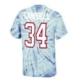 thumbnail image 3 of Men's Mitchell & Ness Earl Campbell Light Blue Houston Oilers Tie-Dye Retired Player Name & Number T-Shirt, 3 of 3