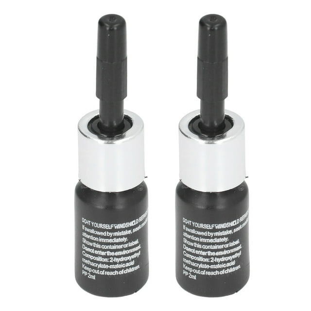 Líquido De Reparación De Vidrios, Líquido De Reparación De Grietas De 2 Piezas Con Cuchilla Para Automóvil