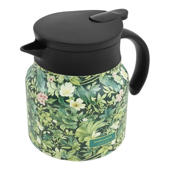 Stainless Steel Tea Pot Kettle Vintage Flower Pattern Tea Kettle with Infuser Detachable Insulated Teapot Household Tea Kettle Pot 800ml for Home Office