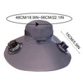 thumbnail image 2 of Kugisaki Summer Bucket Hat Sun Hat with Fans Solar Power & USB Charging Fishing Essentials for Women Men Camping Hiking Beach Gardening, 2 of 6