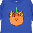 thumbnail image 4 of Inktastic Pumpkin Unicorn for Halloween and Thanksgiving Boys or Girls Long Sleeve Toddler T-Shirt, 4 of 5