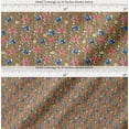 thumbnail image 2 of Soimoi Brown Cotton Voile Fabric Bubbles,Starfish & Tangfish Ocean Fabric Prints By Yard 56 Inch Wide, 2 of 7