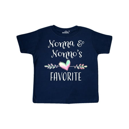 

Inktastic Nonna and Nonno s Favorite- Heart Grandchild Gift Toddler Boy or Toddler Girl T-Shirt