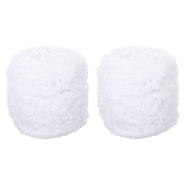 2 Rouleaux de Fils de Tricotage Multifonction en Molleton Corail Fils de Crochet Pratiques Fils de Tricotage Portatifs