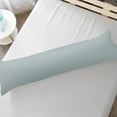 thumbnail image 2 of Ntbay Silky Satin Body Pillowcase for Hair and Skin, Ultra Soft Cozy Long Body Pillow Cover with Zipper Closure, 20" x 54", Silver Gray, 2 of 5