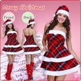 thumbnail image 2 of Lovskoo Women's Christmas Holiday Plush Hooded Dress Christmas Gift for Women C-Hot Pink, 2 of 7
