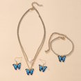 thumbnail image 2 of butterfly pendant gift jewelry necklace sets for women, 2 of 4