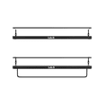thumbnail image 1 of Repisas Flotantes Modernas Estantes Madera Dormitorio Baño, 2 unidades Lab.G Negro, 1 of 4