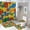 style-2, variant on Building Blocks Construction Brick Shower Curtain Bathroom Sets Toilet Lid Rug, Rugs Mat Bath Mat And Contour Mat, Shower Curtain 4Pcs
