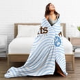thumbnail image 5 of Tufts University Logo Fleece Blanket, Very Soft Microfiber Flannel Blanket for Couch Warm and Cozy for All Seasons, 5 of 6