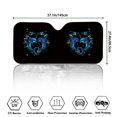 thumbnail image 7 of FORUDESIGNS Dolphin Heart Flower Pattern Car Windshield Sun Shade Reflective Shade for Front Windshield, Automotive Glass Sunshade, Foldable UV Ray Reflector for Car, Truck, SUV, 7 of 7