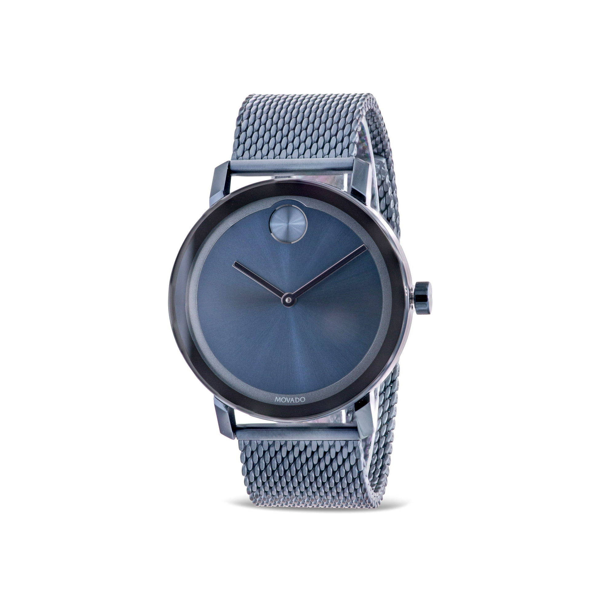 Movado Bold Evolution Blue Mesh Mens Watch 3600610