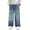 Blue, variant on Blekii Boys Baggy Jeans Wide Leg, Boys Baggy Jeans, Wide Leg Cargo Pants with Pockets, Casual Streetwear for Kids Teen Cargo Denim Pants with Pockets Streetwear, Casual Outing, School, Weekend,