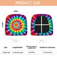 thumbnail image 3 of Rainbow Tie Dye Mandala Pattern Seat Covers for Dining Room Chairs Set Of 4,Stretch Printed Washable Chair Seat Cover with Elastic Ties and Button,Removable Waterproof Couch Cushion Covers, 3 of 6
