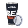 thumbnail image 2 of Taza térmica duradera de acero inoxidable 304 con temática del equipo de fútbol de los Bears con tapa y pajita Taza térmica de acero inoxidable de 20 oz Taza para automóvil Adecuada para bebidas, 2 of 8