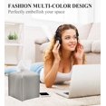 thumbnail image 2 of Tissue Box Cover Holder, Square Modern Decoration PU Leather Facial Tissues Case, 2 of 5