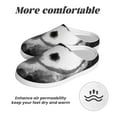 thumbnail image 6 of Rateoe Yin And Yang Print Women's Men's Cotton Knit Slippers Lightweight Memory Foam Indoor House Shoes with Anti-Skid Sole-46/47, 6 of 7