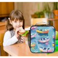 thumbnail image 6 of Square Lunch Bag 10.5*3.5*9.5 Inches Cooler Bag Lunch Bag Insulation Portable Durable Fashion Oil Painting Boat, 6 of 6