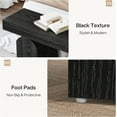 thumbnail image 3 of Tribesigns 59" End of Bed Bench, Long Black Bedroom Bench, Modern Indoor Bench for Bedroom, Living Room, Entryway, 3 of 5