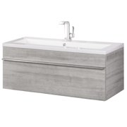 Cutler Kitchen And Bath Fv Tr 42 Trough 42" Wall Mounted / Floating Single Vanity Set -