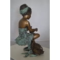 thumbnail image 5 of Nifao Dancer with Rose bronze statue – Home Office Decor Sculpture, 15"L x 17"W x 26"H, 5 of 10