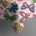 thumbnail image 4 of Pink Butterfly Colorful Wing Pattern Rectangle Tablecloth 60"x120",Waterproof Polyester Rectangle Table Cloth, Wipeable Spillproof Polyester Tablecloth for Dining, Camping, Indoor and Outdoor, 4 of 6