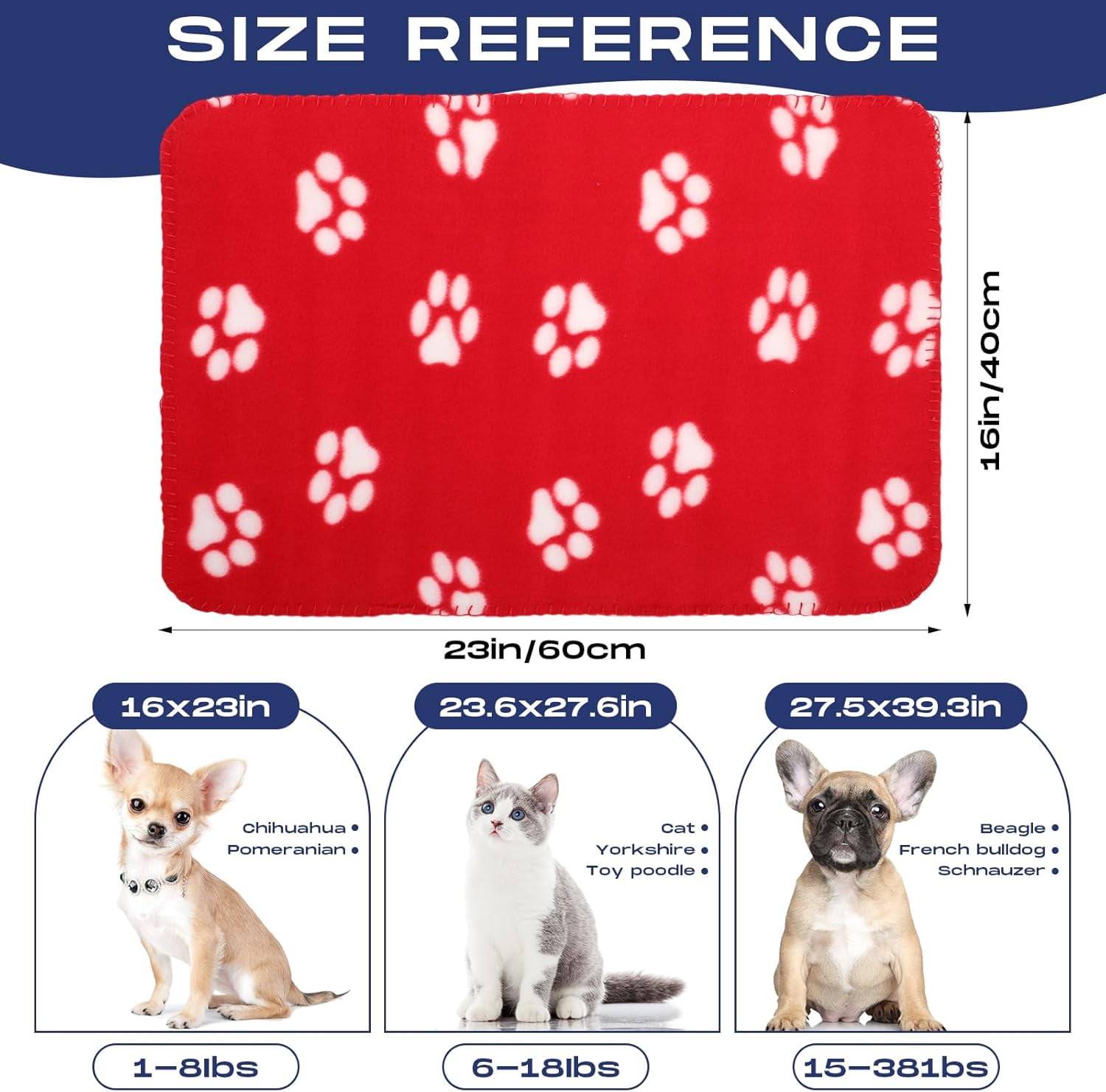 28 Pieces Puppy Blanket Bulk Small Fleece Pet Blanket for Puppy Dogs Kitten Cats Pets Soft Warm Paw Print Sleep Mat Bed Covers, 28 Styles(15.75 x 23.63 Inch)