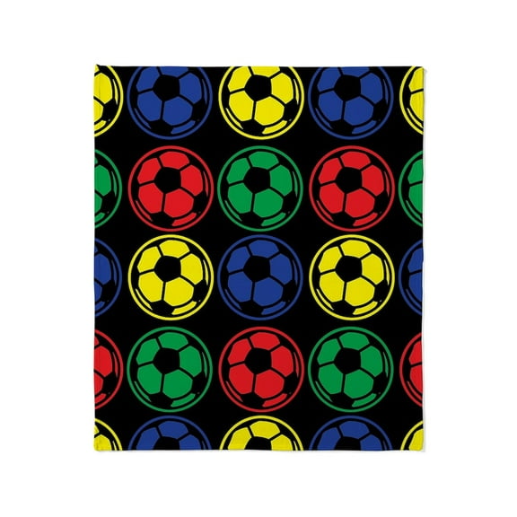 CafePress - Soccer Balls Throw Blanket - Soft Fleece Throw Blanket, 50"x60" for All Ages