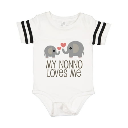 

Inktastic My Nonno Loves Me Grandson Gift Baby Boy or Baby Girl Bodysuit