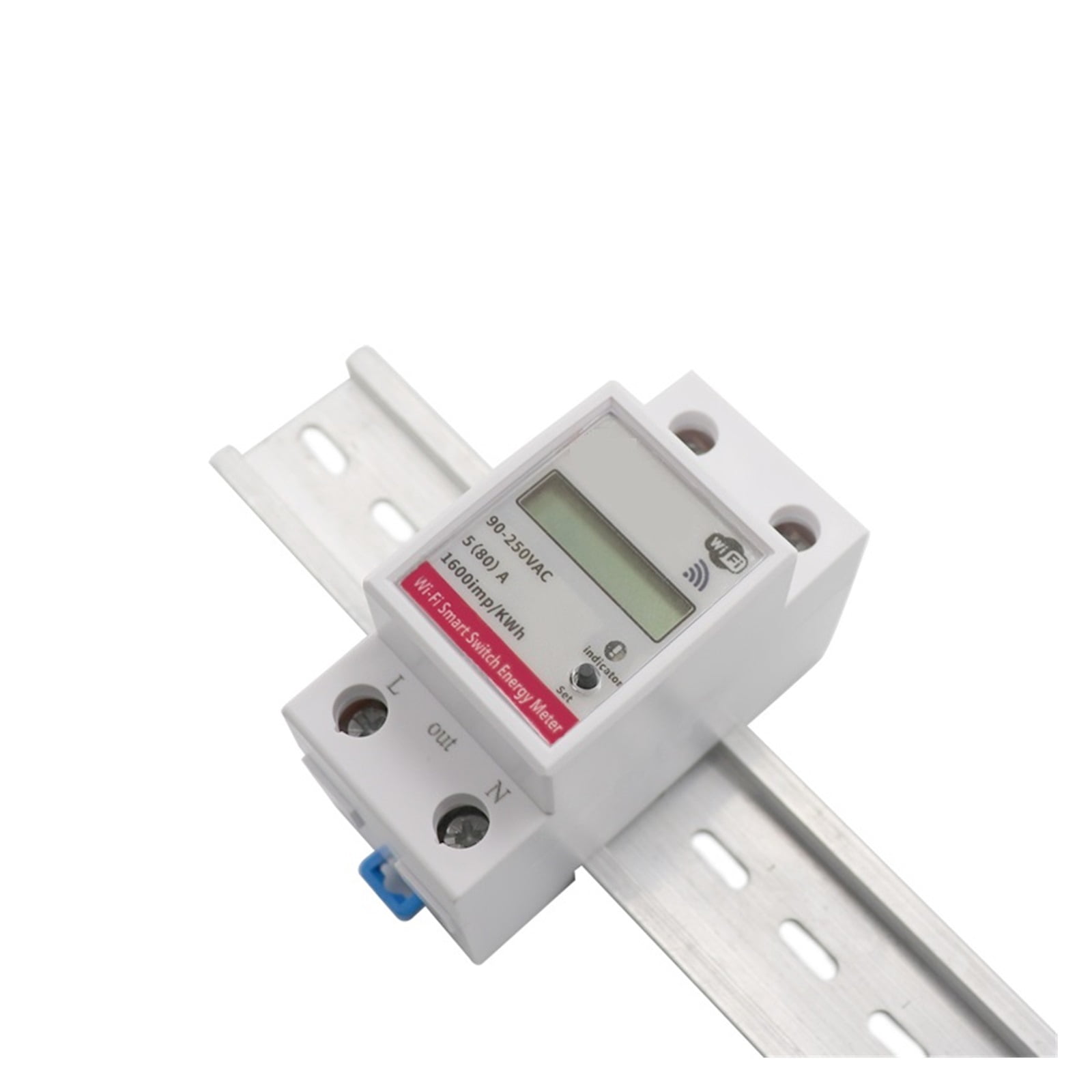 WiFi Smart Power Energy Meter Consumption KWh Voltmeter Din Rail Remote Control Switch WIFI Smart Energy Meter Timer Monitor ,Overload Protection