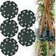 thumbnail image 1 of 5 Piezas Soporte de Guisante de Olor 12 Agujeros Soporte de Agarre Wigwam Agarre de Bastón de Bambú Empuñaduras de Bastón Wigwam de Plástico para Frijoles Guisantes Dulces Tomates Pepinos Plantas Trep, 1 of 5