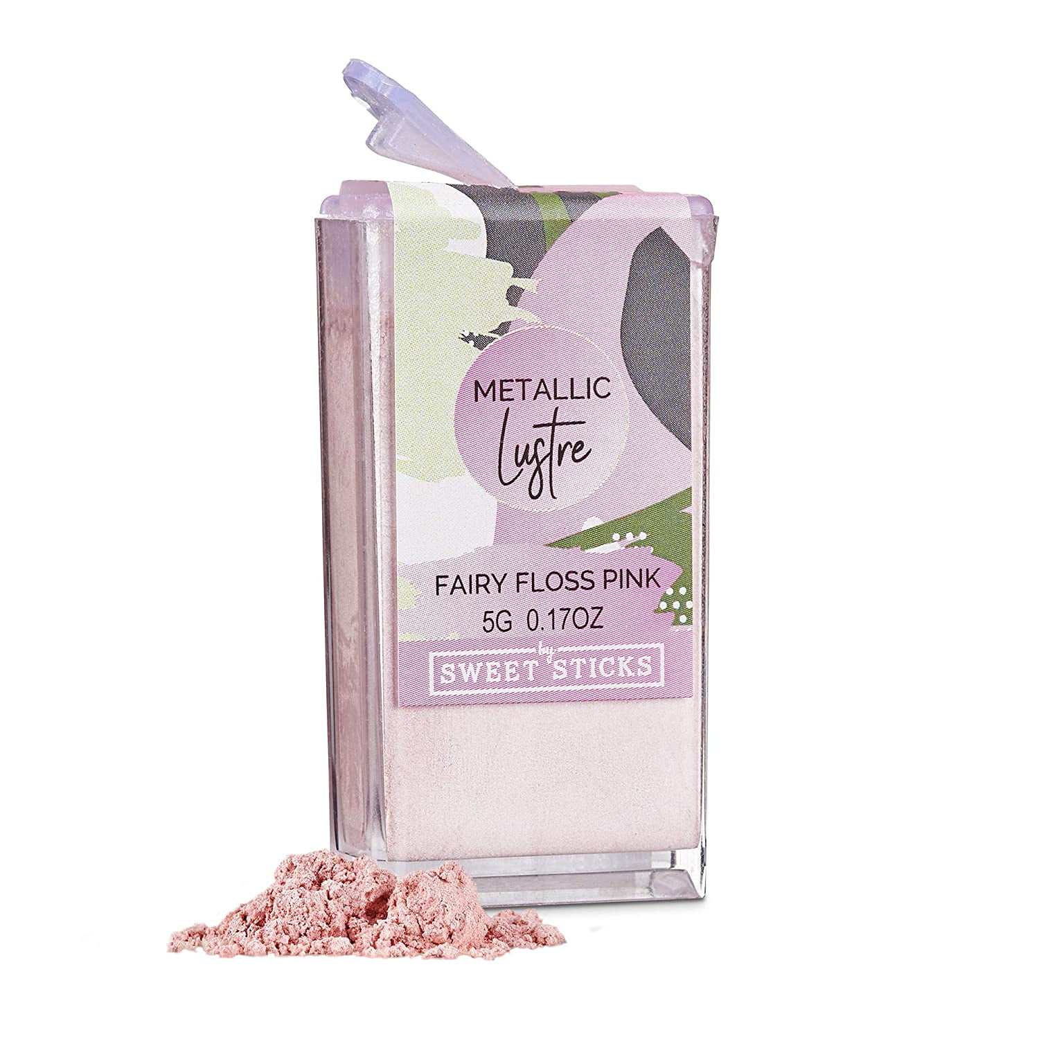 Edible Lustre Dust Metallic Fairy Floss Pink 5 Grams Cake Dust By Sweet