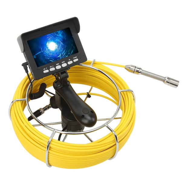 Cámara de alcantarillado portátil de 17MM con Monitor de 4,3 pulgadas, equipo de inspección de tuberías con Cable de 30m para máquina de limpieza de drenaje