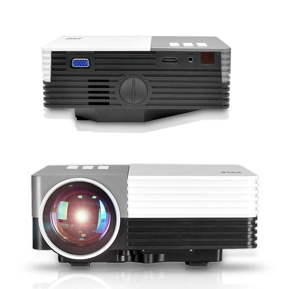 Pyle Video Projector 1080p Full HD Professional Cinema Home Theater - Digital Multimedia, Built-in Stereo, Adjustable Keystone Picture Presentation Projection and Supports USB, VGA & HDMI - (PRJG65)