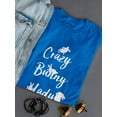 thumbnail image 3 of Crazy Bunny Lady Graphic Quote Women T-Shirt, Female Medium, 3 of 4