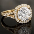 thumbnail image 4 of Rosec Jewels IGI Certified Lab Created Diamond Engagement Ring 5 Carat (E-VS1 Quality) - Diamond Statement Ring with Halo, 14K Yellow Gold, US 10.50, 4 of 9