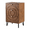 Brown-circle Pattern-3 Drawers, variant on FOROUTIA 3 Drawer Dresser Chest of Drawers Vintage Storage Side Cabinet