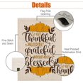 thumbnail image 3 of Thanksgiving Garden Flag 12x18 Inch Double Sided Vertical Thankful Grateful Blessed Farmhouse Outdoor Decor Seasonal Holiday Yard, 3 of 5