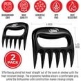 thumbnail image 4 of Kaluns Meat Claws Meat Shredder Tool – Chicken Shredder BBQ Accessories for Pulled Pork, Beef & Grilling – Durable, Heat Resistant, BPA-Free – Black, 4 of 7